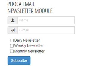 Phoca Email Newsletter module