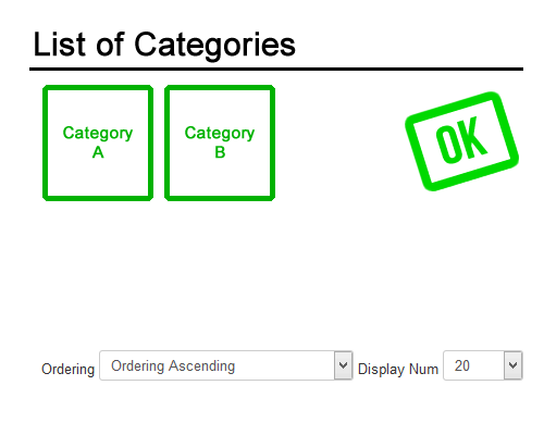 List of categories