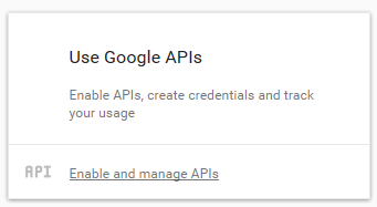 Google Maps API - manage API