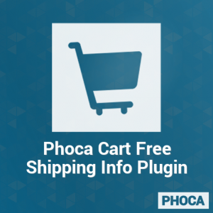 Phoca Cart Free Shipping Info Plugin