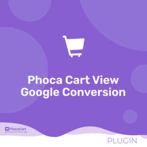 Phoca Cart View Google Conversion Plugin